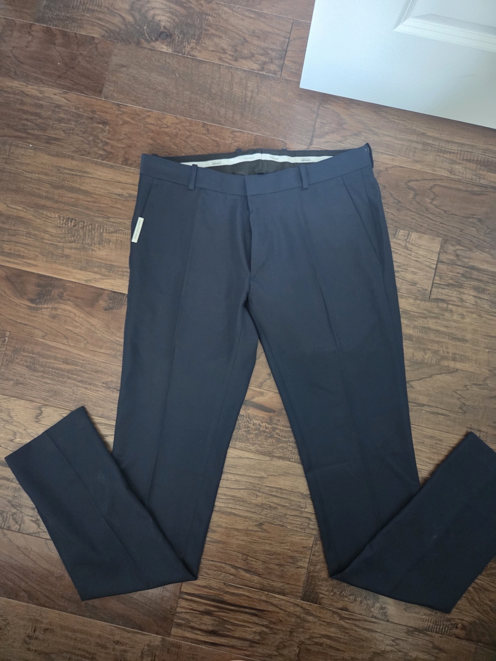 Perry Ellis Men's Classic Slim Dress Pants - Black 34x38